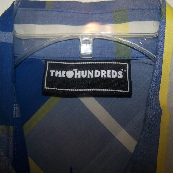 THE HUNDREDS PLAID CASUAL DRESS SHIRT S3556 - Picture 6 of 13